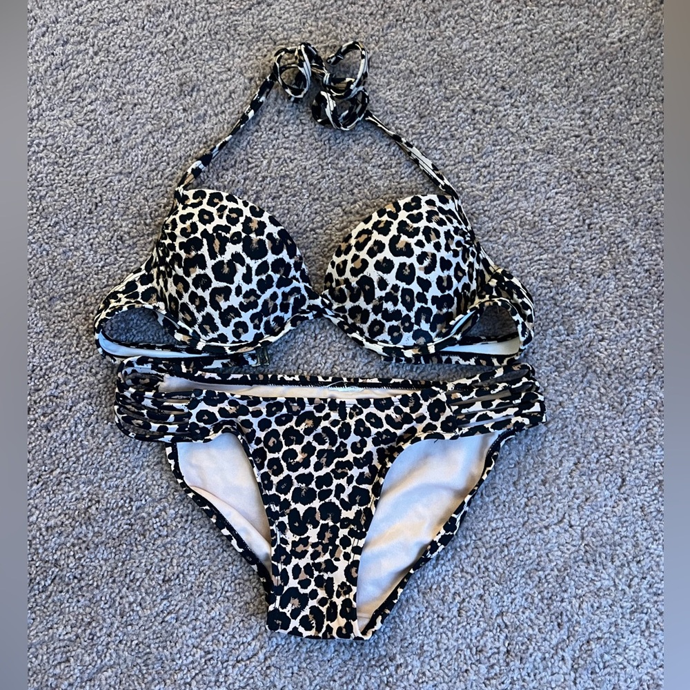 Target cheetah print push up bikini